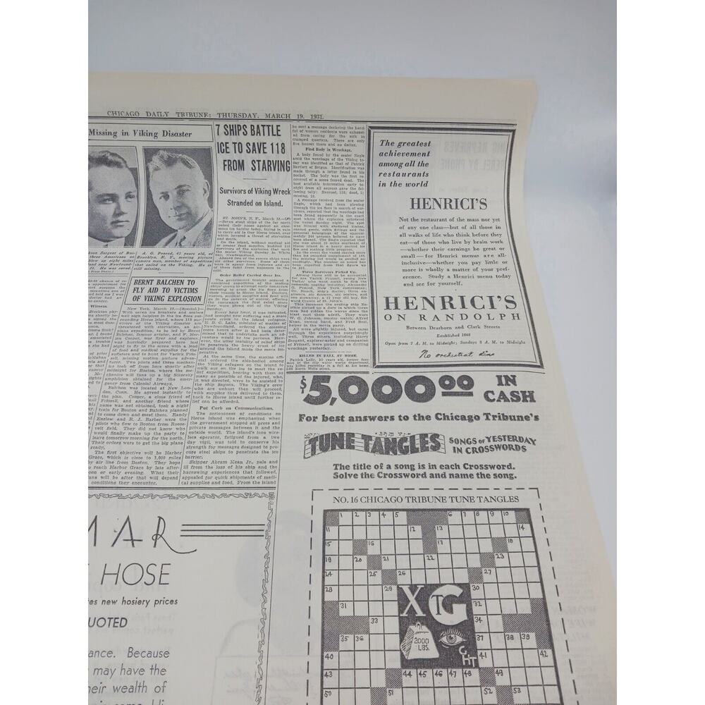1931 Chicago Tribune Wyle Hat Co Ad Dr Paul Pearson Capt Abram Kean Jr A Penrod - Picture 8 of 12